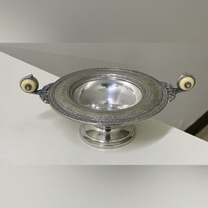 Early 20th Century Antique Silver Plated Evans EPNS 315 Ornately Detailed Bowl